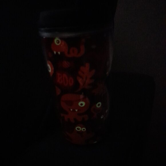 Starbucks Halloween Travel Tumbler "I'm Scary" Glow in the Dark 2006 Child Size - Picture 13 of 13